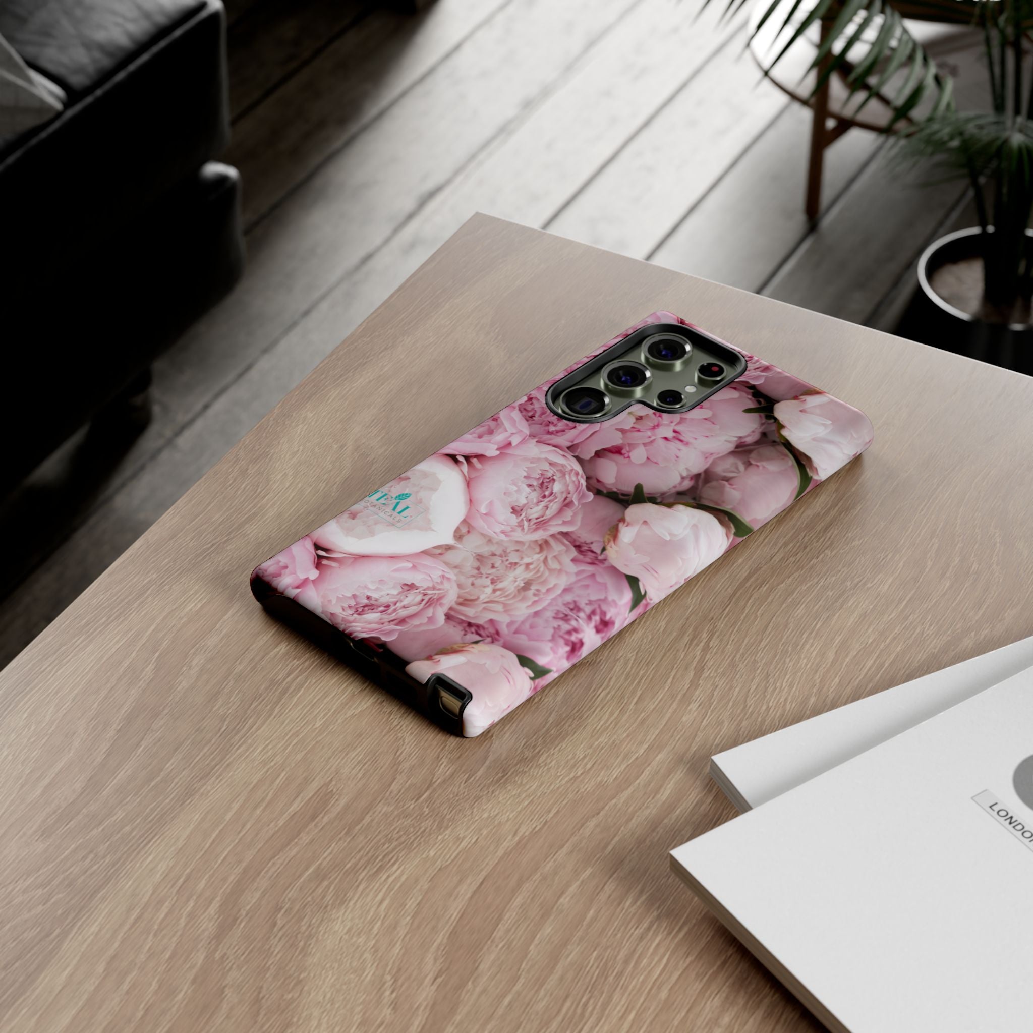 Pink Peonies Bouquet Phone Case Iphone and Android