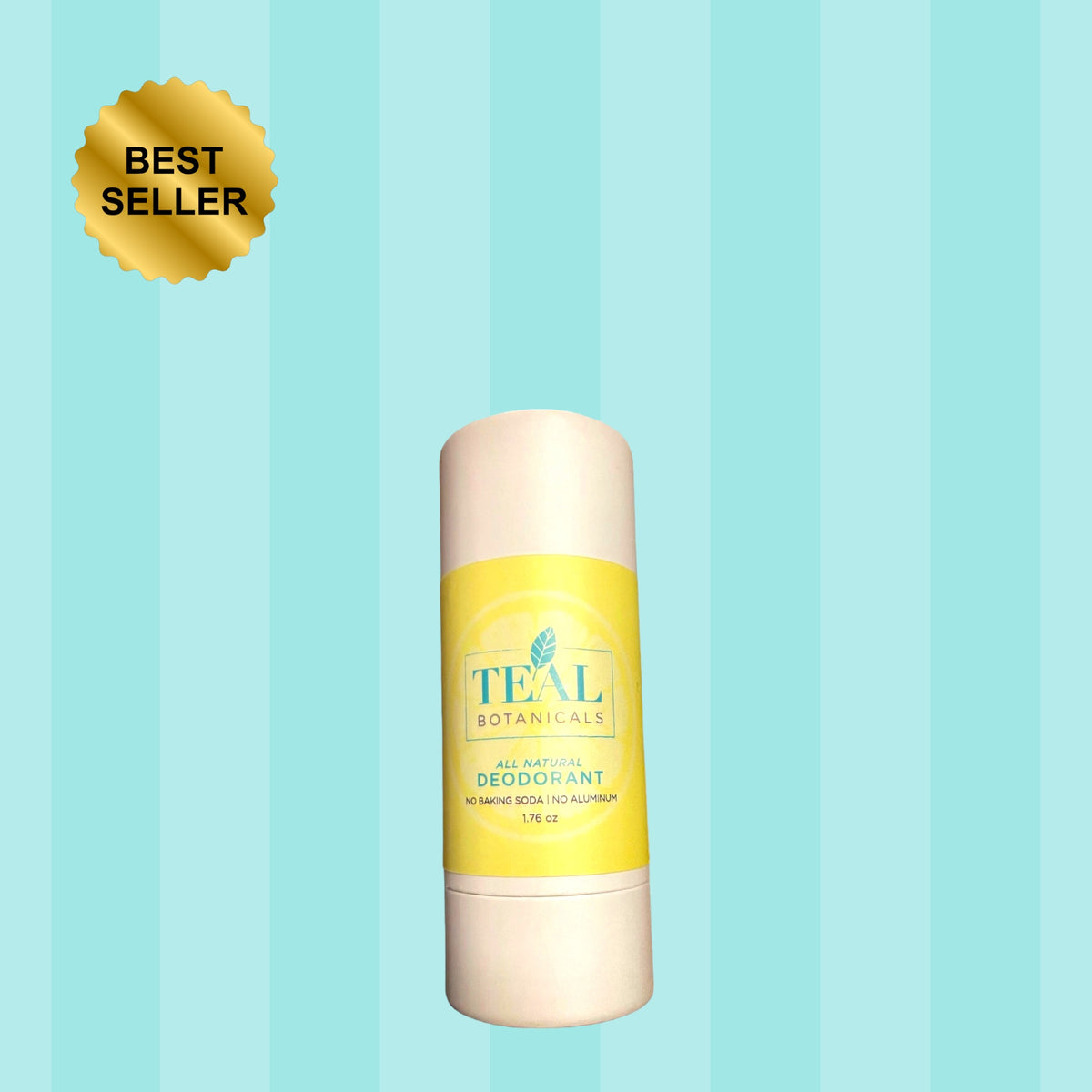 All Natural Deodorant No Aluminum No Baking Soda Teal Botanicals